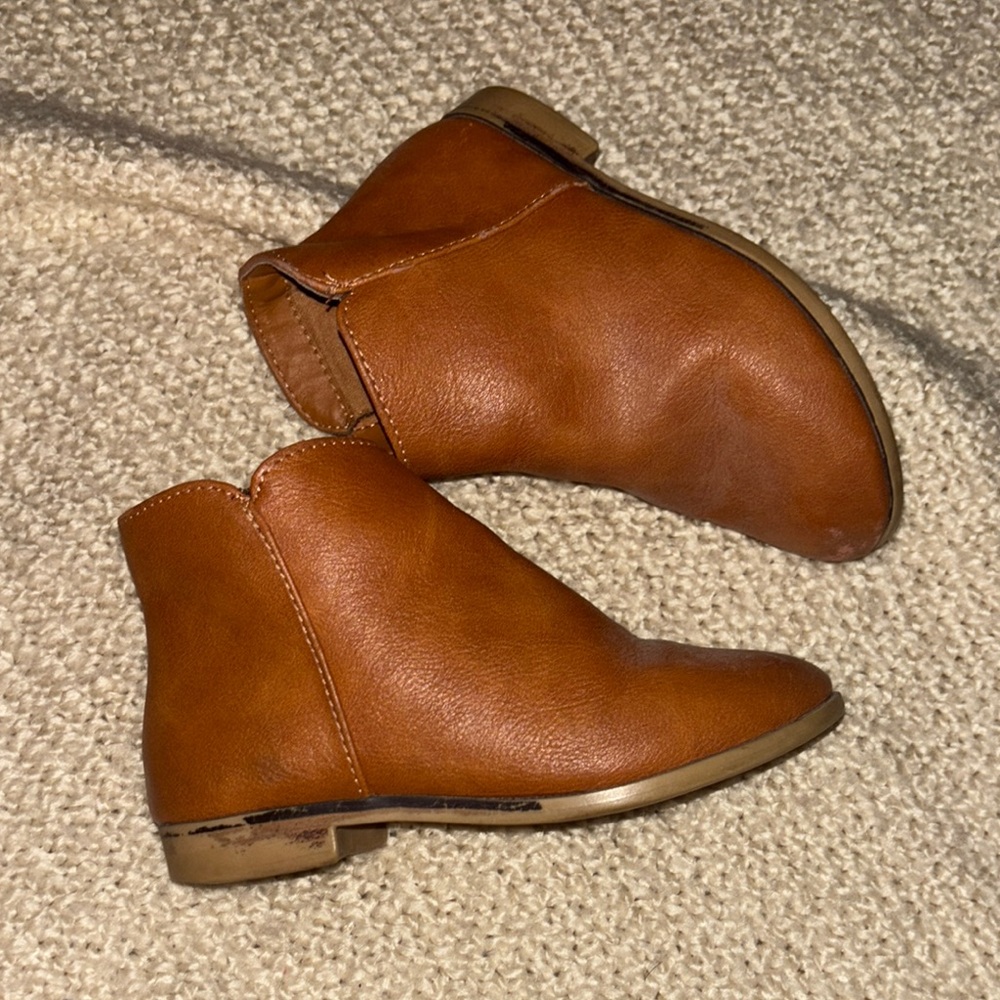 Women's Tan Ankle Boots cat and jack toddlers size 10